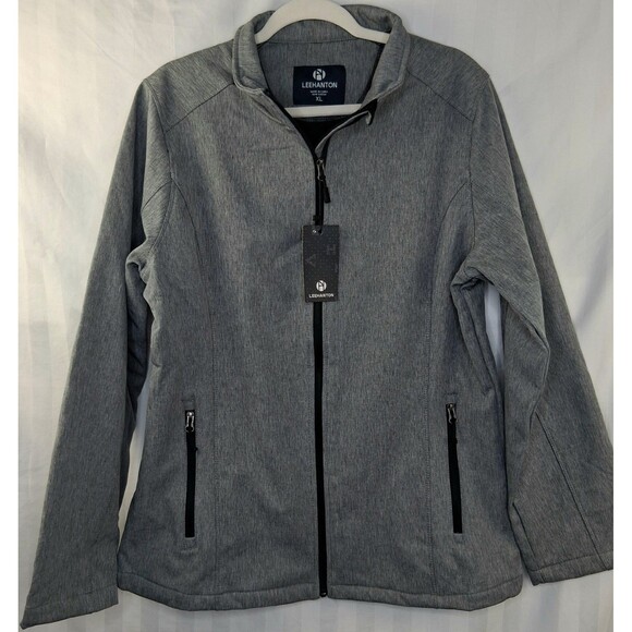 Leehanton Soft Shell Women's Jacket Gray Size XL New With Tags - Picture 2 of 16